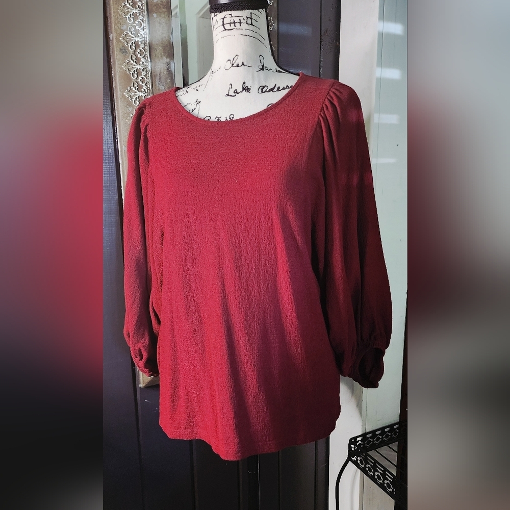 Banana Republic Burgundy Red Blouse
